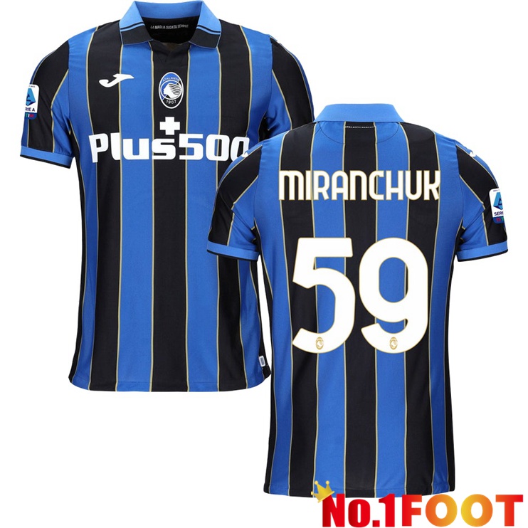 Atalanta（MIRANCHUK 59）Home Jersey Blue/Black 2021/2022 - Click Image to Close