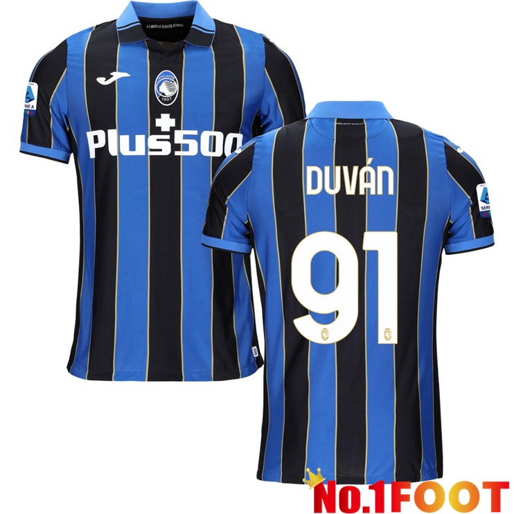 Atalanta（DUVAN 91）Home Jersey Blue/Black 2021/2022