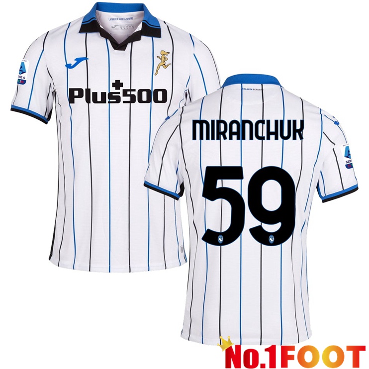 Atalanta（MIRANCHUK 59）Away Jersey White 2021/2022 - Click Image to Close