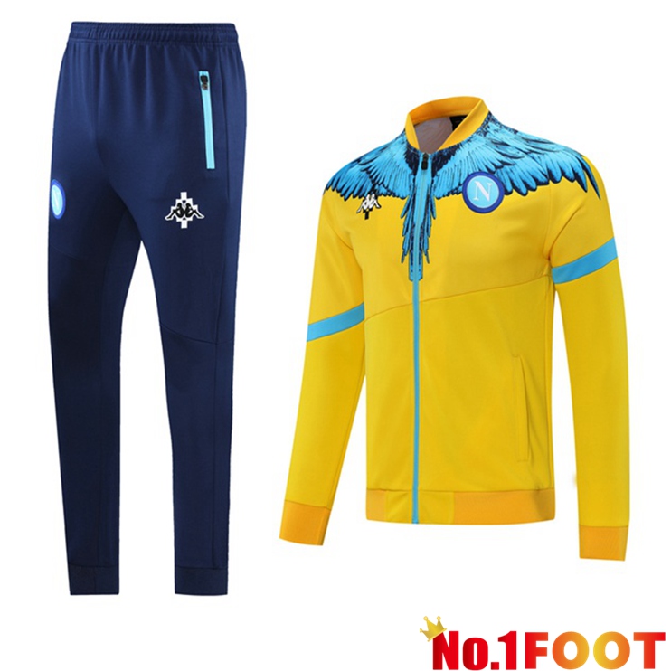 SSC Napoli Training Tracksuit Yellow Blue 2021/2022