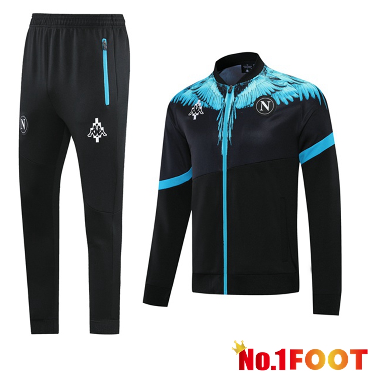 SSC Napoli Training Tracksuit Black Blue 2021/2022