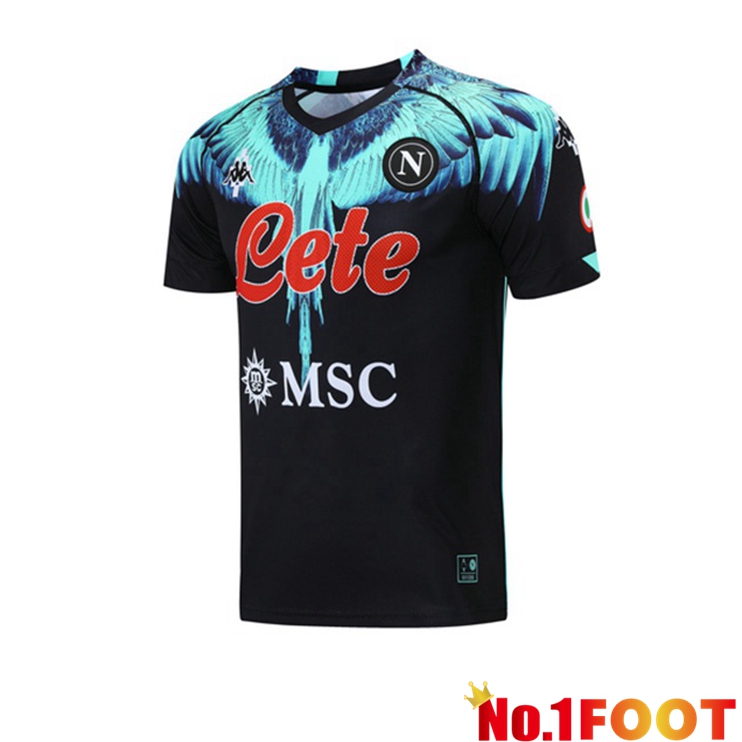 SSC Napoli Training T Shirt Black 2021/2022