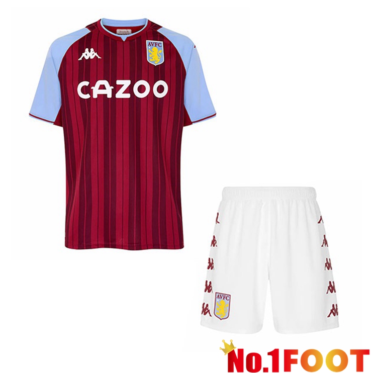 Aston Villa Kids Home Jersey Red 2021/22