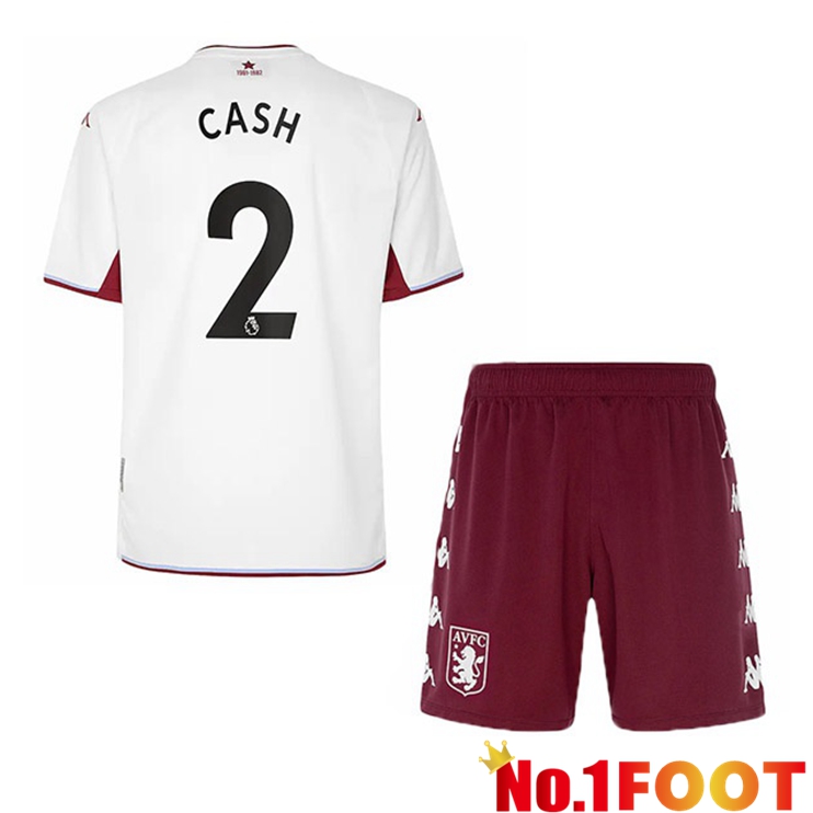 Aston Villa (Cash 2) Kids Away Jersey White 2021/22