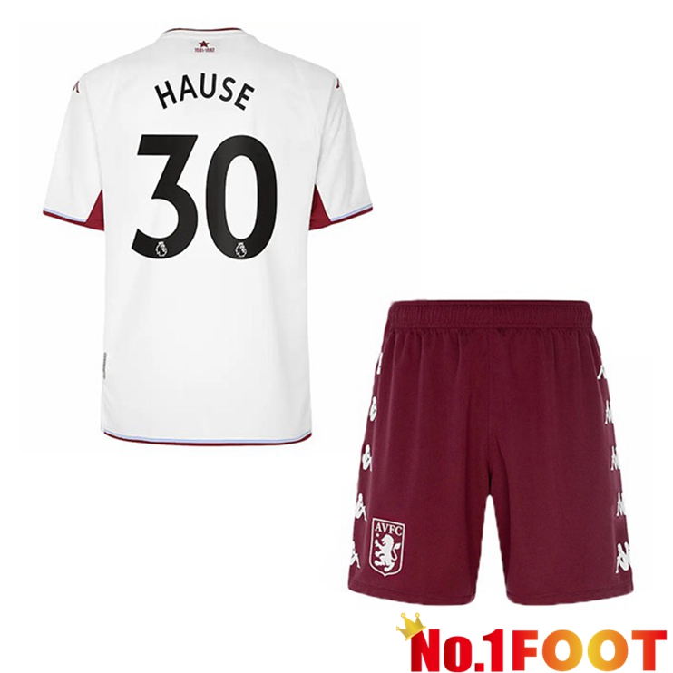 Aston Villa (Hause 30) Kids Away Jersey White 2021/22