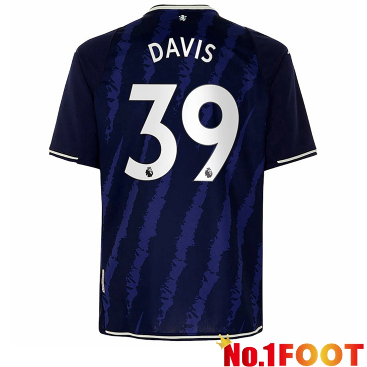 Aston Villa (Davis 39) Third Jersey Blue 2021/22