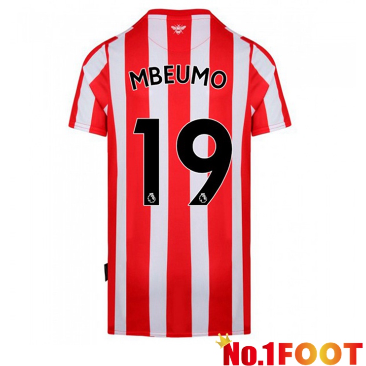 Brentford FC (MBEUMO 19) Home Jersey Red/White 2021/22