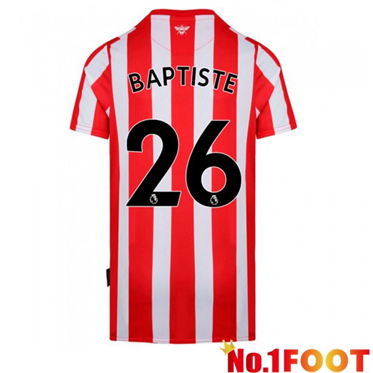 Brentford FC (BAPTISTE 26) Home Jersey Red/White 2021/22