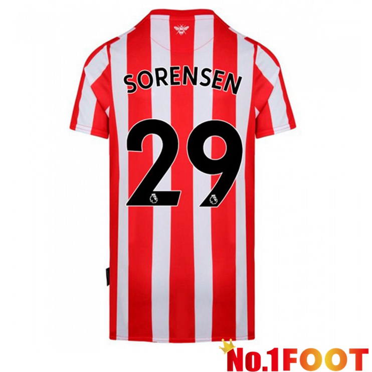 Brentford FC (SORENSEN 29) Home Jersey Red/White 2021/22