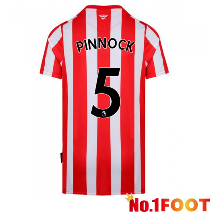 Brentford FC (PINNOCK 5) Home Jersey Red/White 2021/22