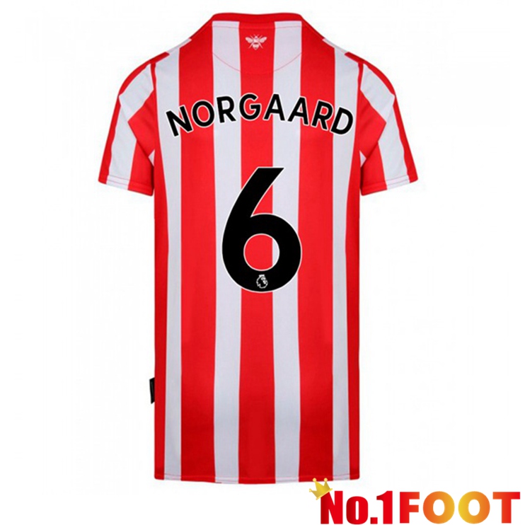 Brentford FC (NORGAARD 6) Home Jersey Red/White 2021/22