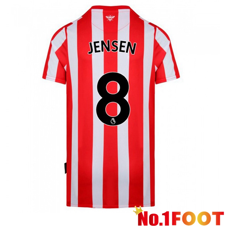 Brentford FC (JENSEN 8) Home Jersey Red/White 2021/22