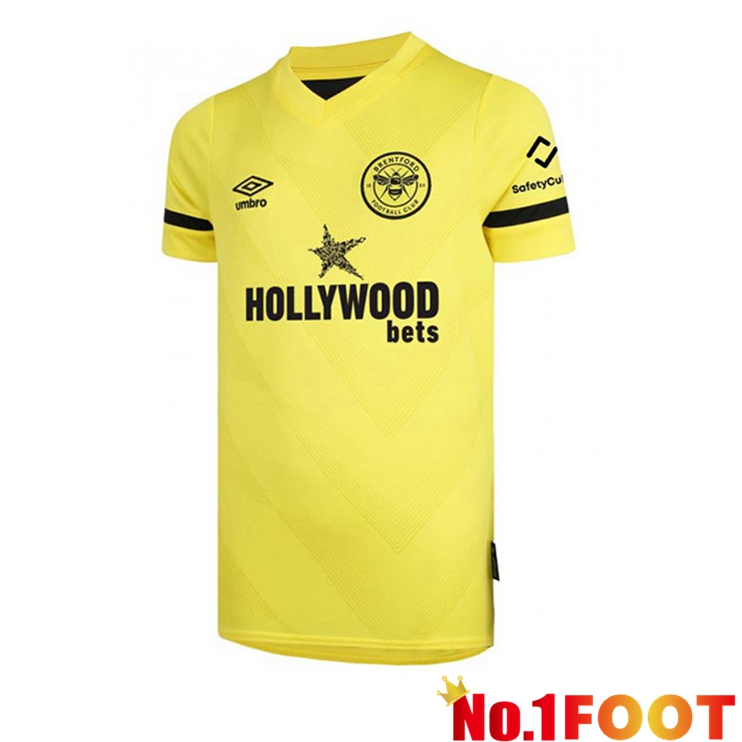 Brentford FC Away Jersey Yellow 2021/22