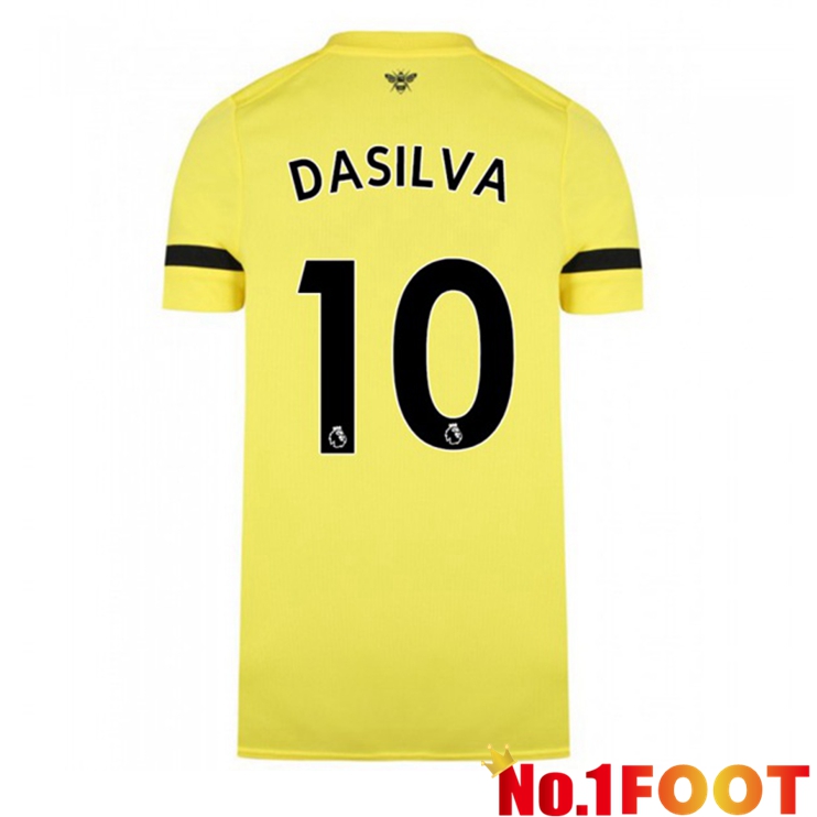 Brentford FC (DASILVA 10) Away Jersey Yellow 2021/22