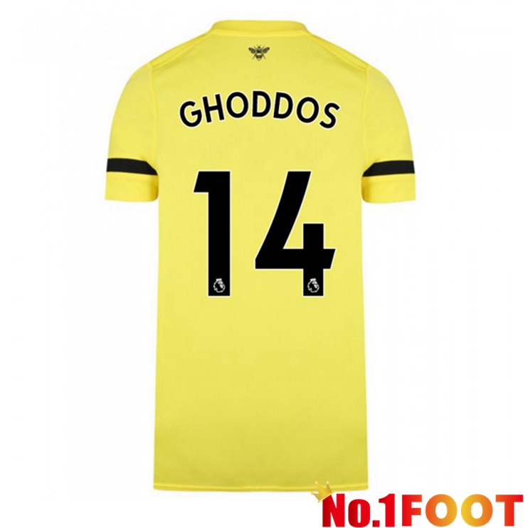 Brentford FC (GHODDOS 14) Away Jersey Yellow 2021/22