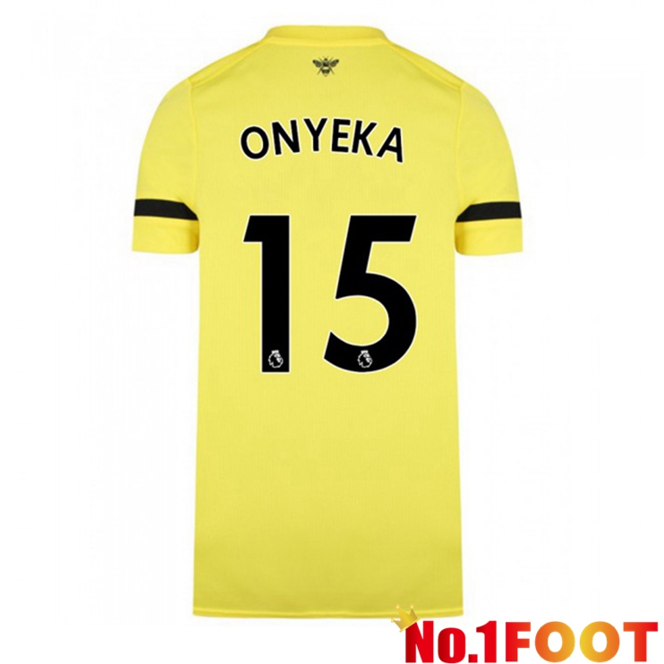 Brentford FC (ONYEKA 15) Away Jersey Yellow 2021/22