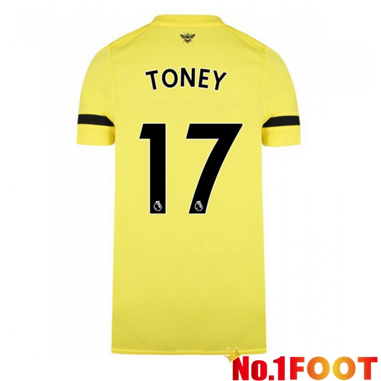 Brentford FC (TONEY 17) Away Jersey Yellow 2021/22