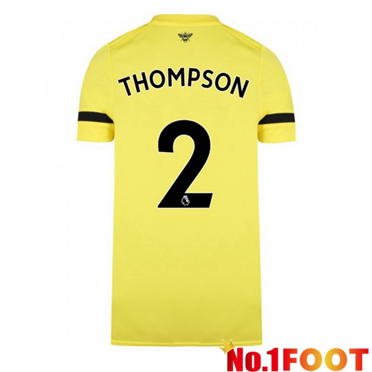 Brentford FC (THOMPSON 2) Away Jersey Yellow 2021/22