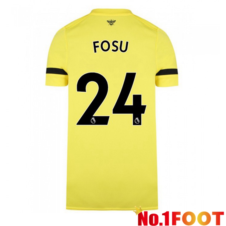 Brentford FC (FOSU 24) Away Jersey Yellow 2021/22