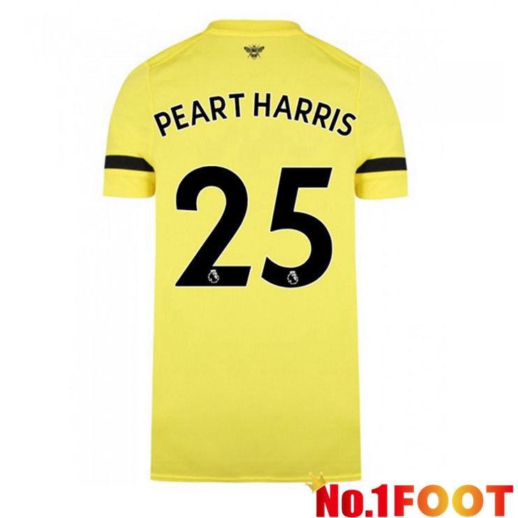 Brentford FC (PEART HARRIS 25) Away Jersey Yellow 2021/22