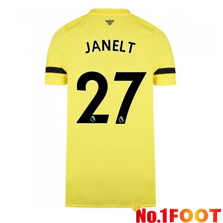 Brentford FC (JANELT 27) Away Jersey Yellow 2021/22