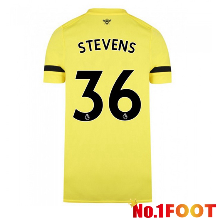 Brentford FC (STEVENS 36) Away Jersey Yellow 2021/22