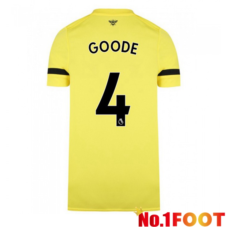 Brentford FC (GOODE 4) Away Jersey Yellow 2021/22