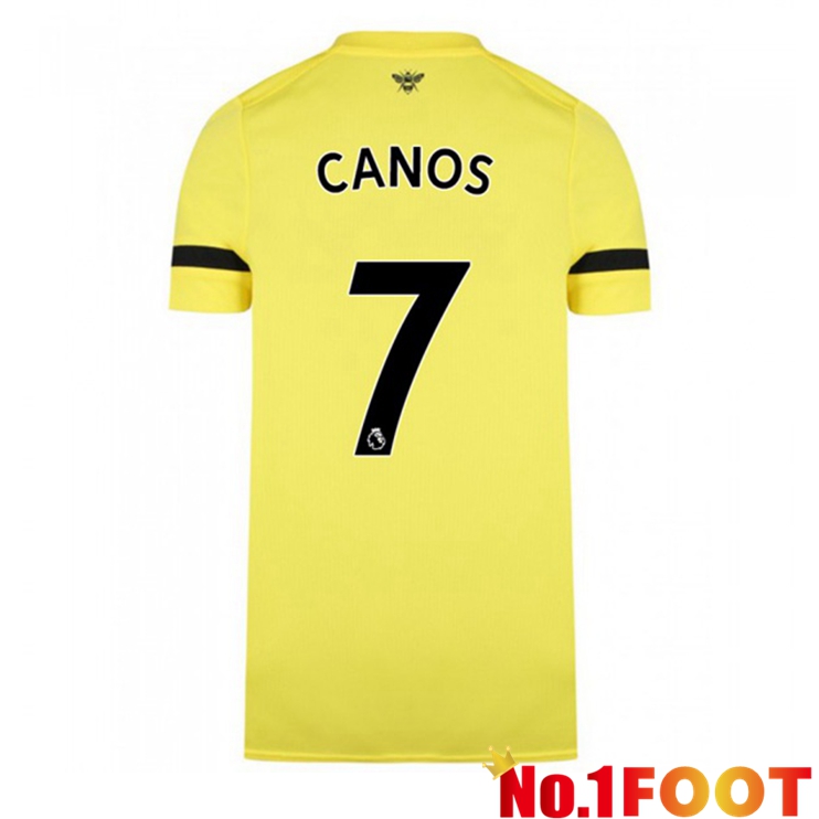 Brentford FC (CANOS 7) Away Jersey Yellow 2021/22