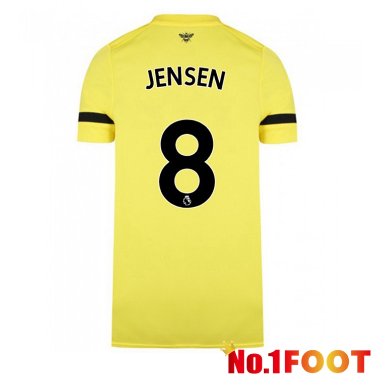 Brentford FC (JENSEN 8) Away Jersey Yellow 2021/22