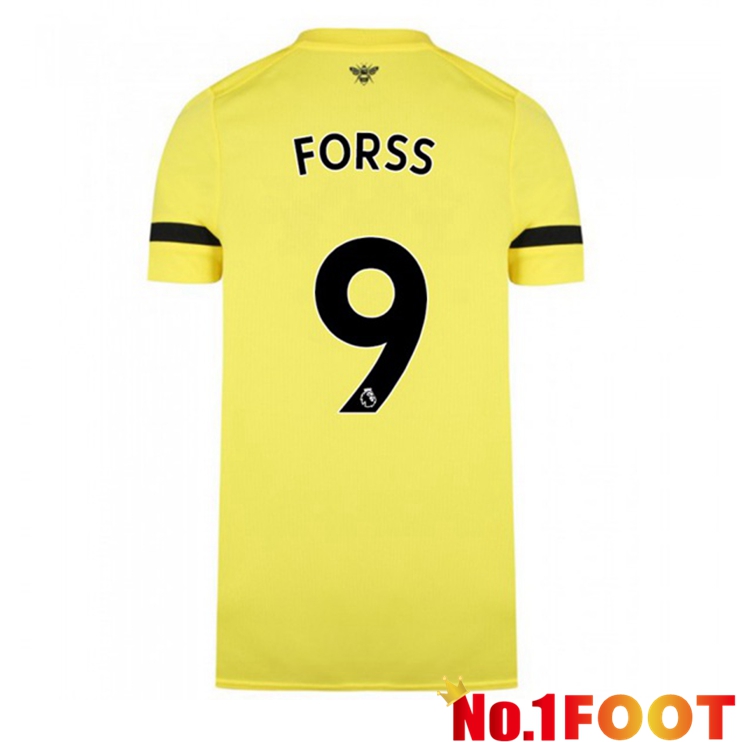 Brentford FC (FORSS 9) Away Jersey Yellow 2021/22