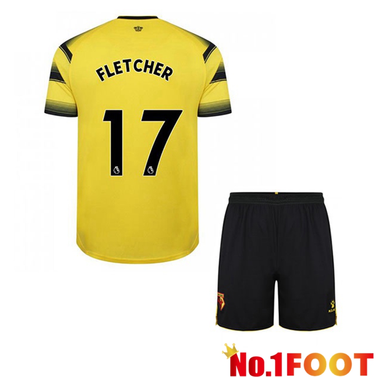 Watford FC (FLETCHER 17) Kids Home Jersey Yellow/Black 2021/22