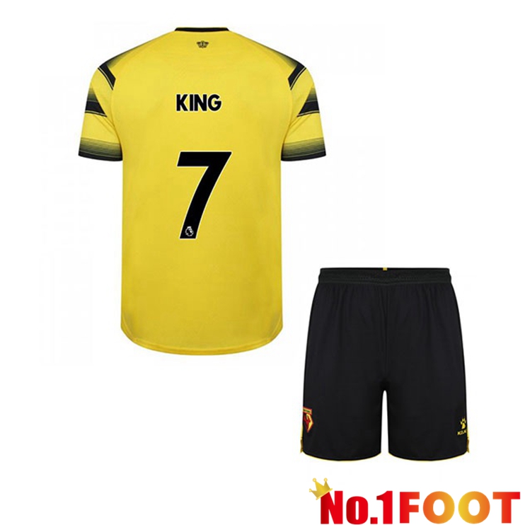 Watford FC (KING 7) Kids Home Jersey Yellow/Black 2021/22