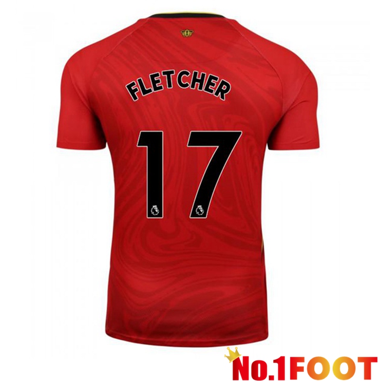 Watford FC (FLETCHER 17) Away Jersey Red 2021/22