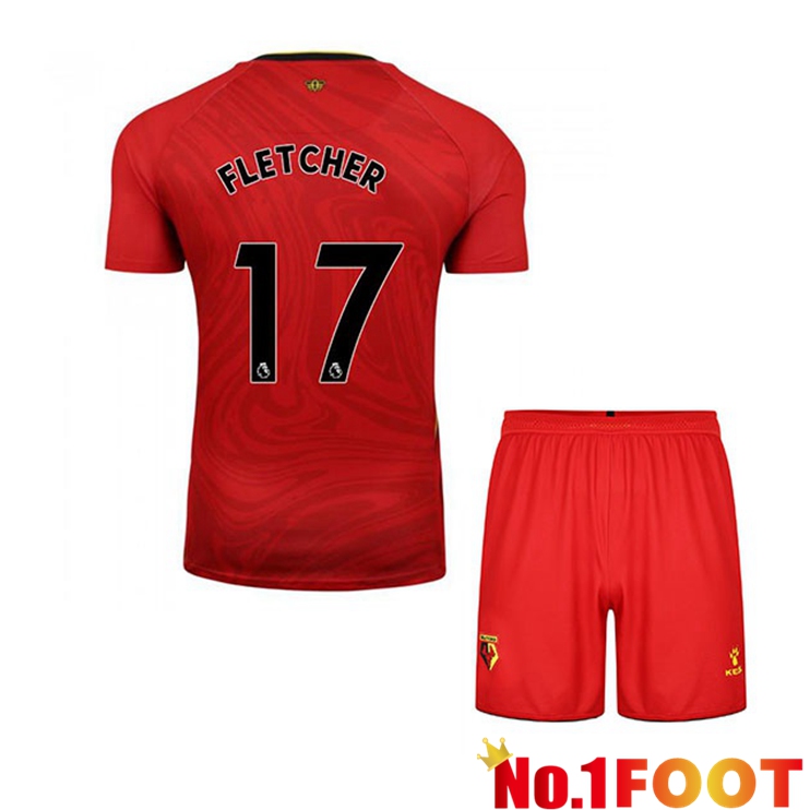 Watford FC (FLETCHER 17) Kids Away Jersey Red 2021/22