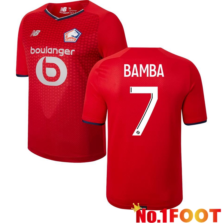 Lille LOSC (BAMBA 7) Home Jersey Red 2021/2022