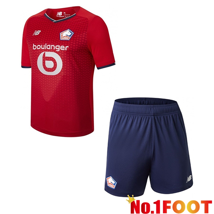 Lille LOSC Kids Home Jersey Red 2021/2022