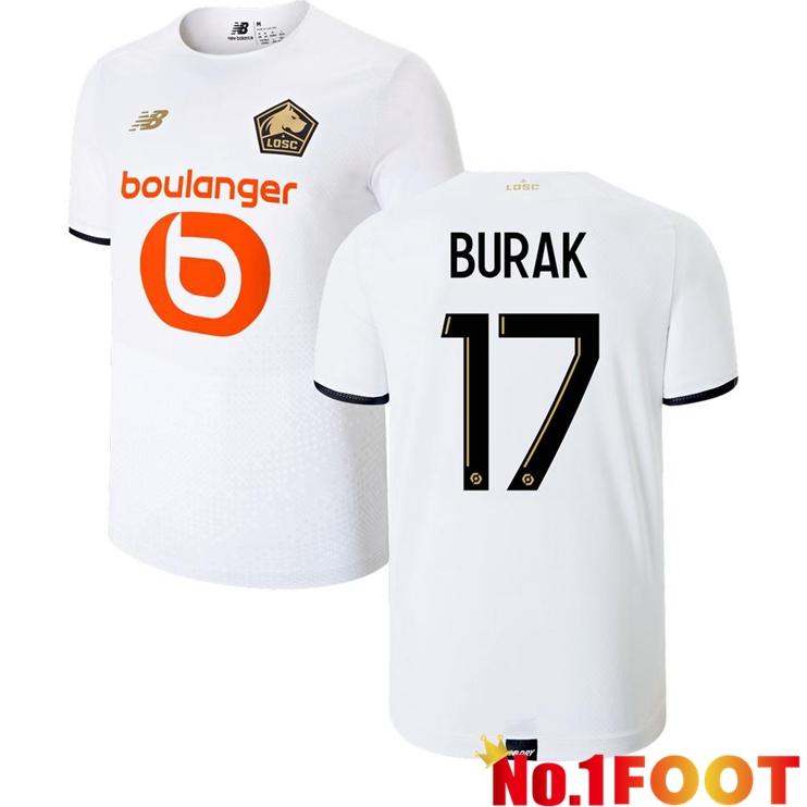 Lille LOSC (BURAK 17) Away Jersey White 2021/2022