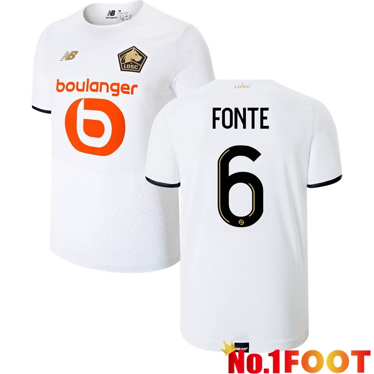 Lille LOSC (FONTE 6) Away Jersey White 2021/2022