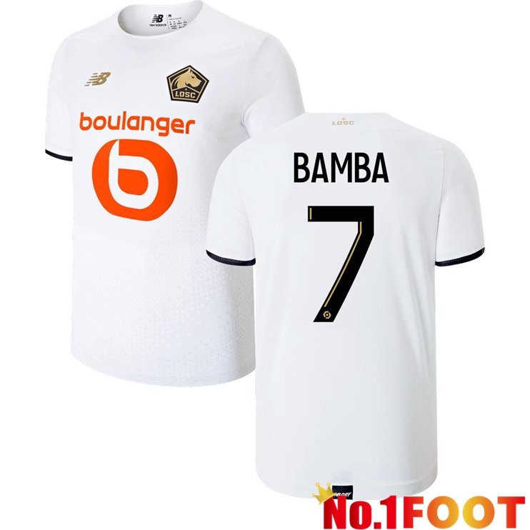 Lille LOSC (BAMBA 7) Away Jersey White 2021/2022