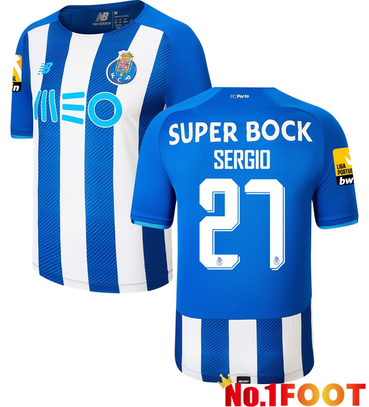 FC Porto (SERGIO 27) Home Jersey White/Blue 2021/2022