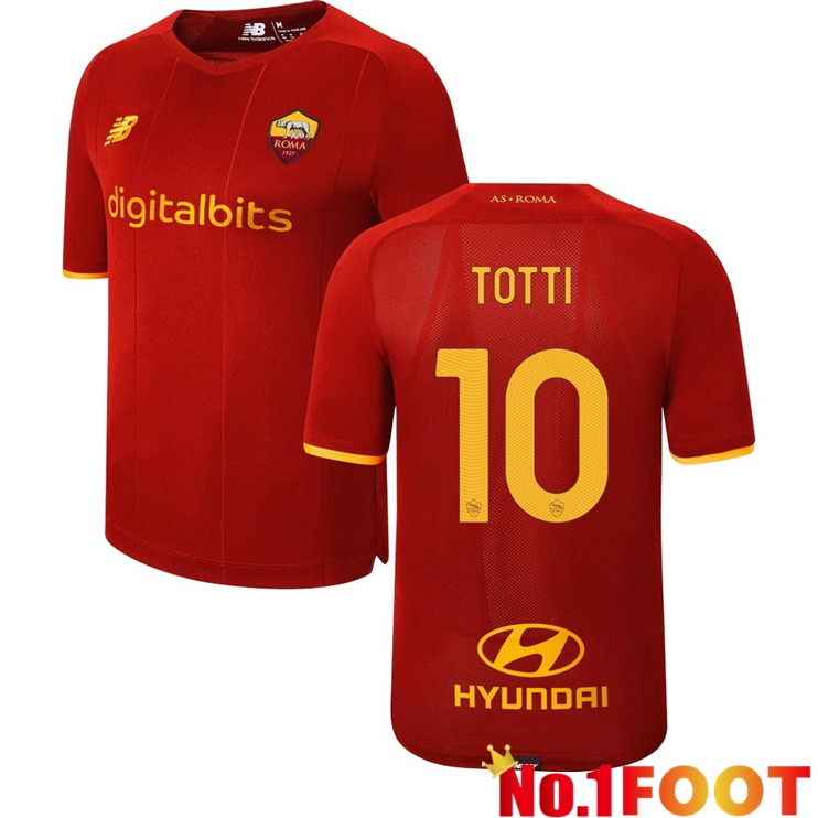 AS Roma（TOTTI 10）Home Jersey Red 2021/2022