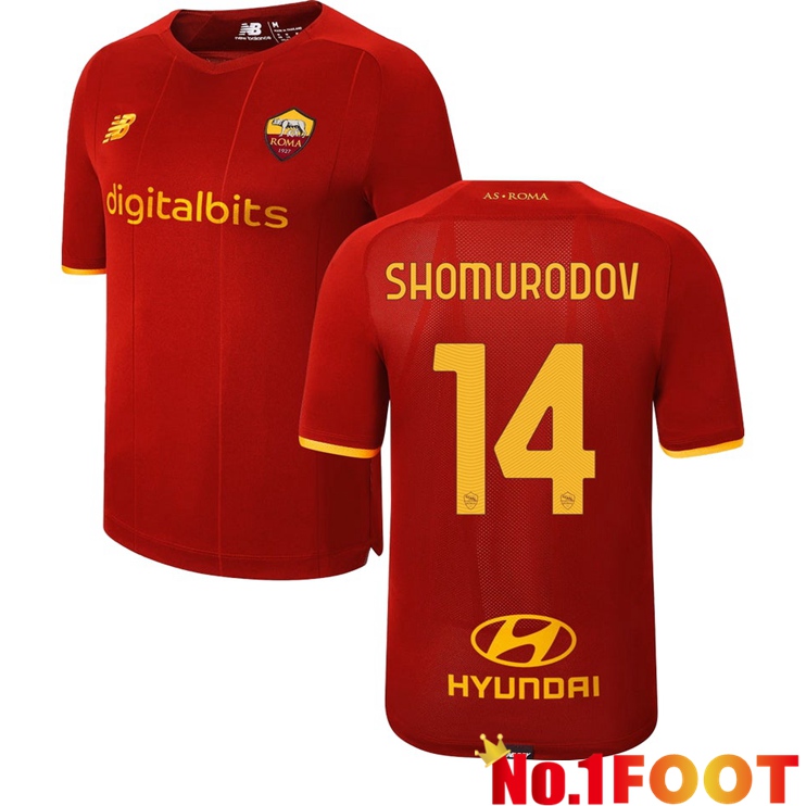 AS Roma（SHOMURODOV 14）Home Jersey Red 2021/2022