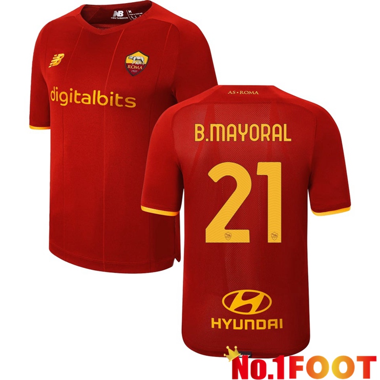 AS Roma（B.MAYORAL 21）Home Jersey Red 2021/2022