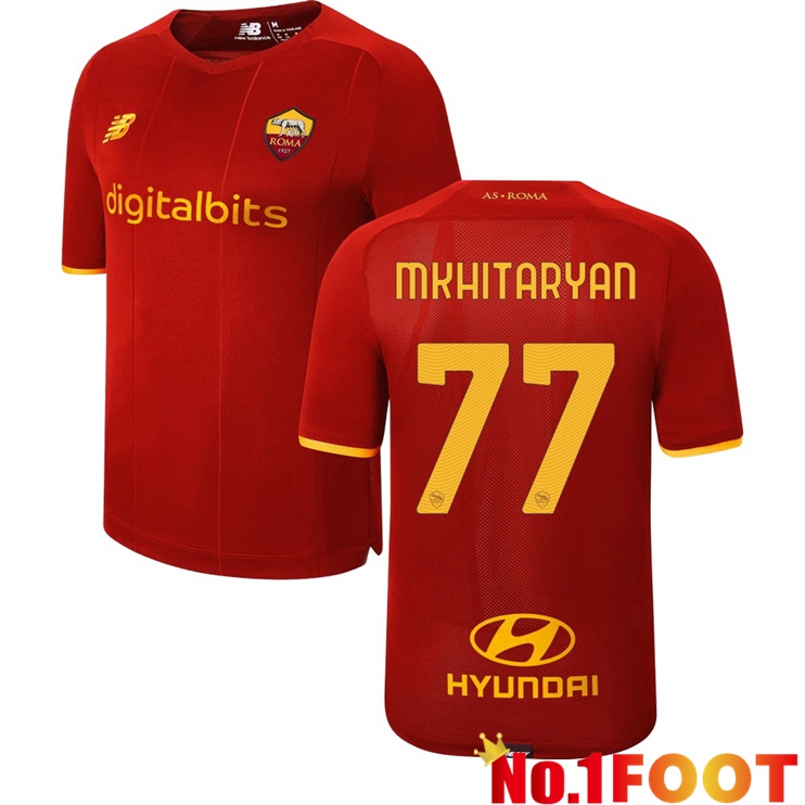 AS Roma（MKHITARYAN 77）Home Jersey Red 2021/2022