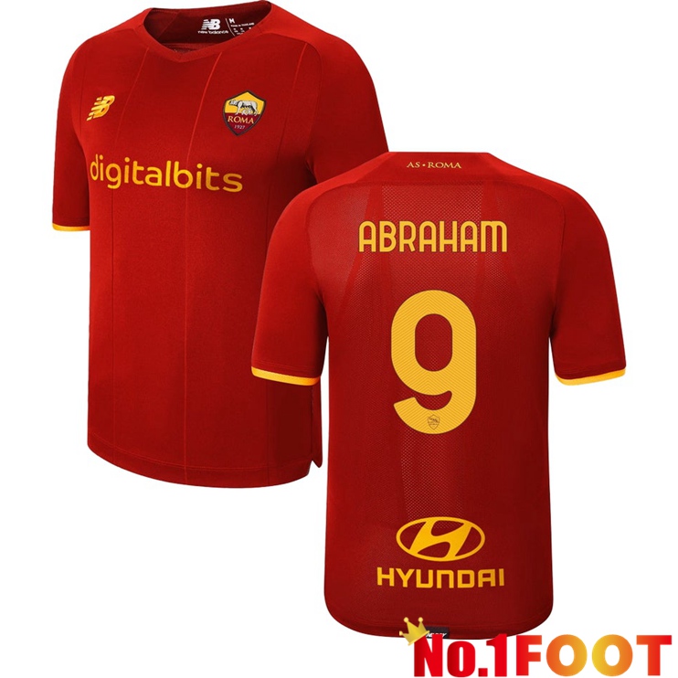 AS Roma（ABRAHAM 9）Home Jersey Red 2021/2022