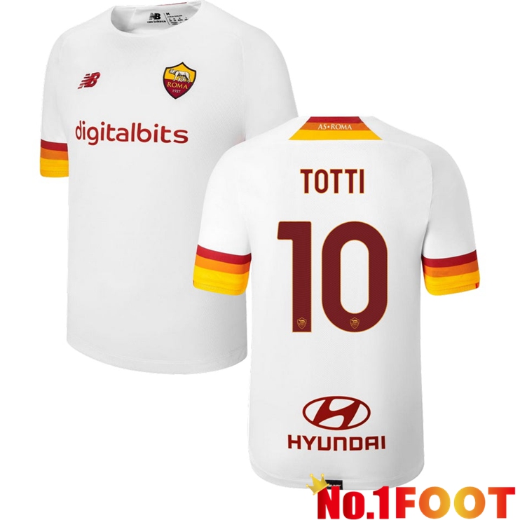 AS Roma（TOTTI 10）Away Jersey White 2021/2022