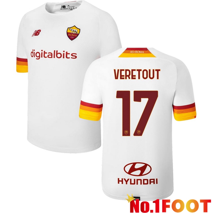 AS Roma（VERETOUT 17）Away Jersey White 2021/2022