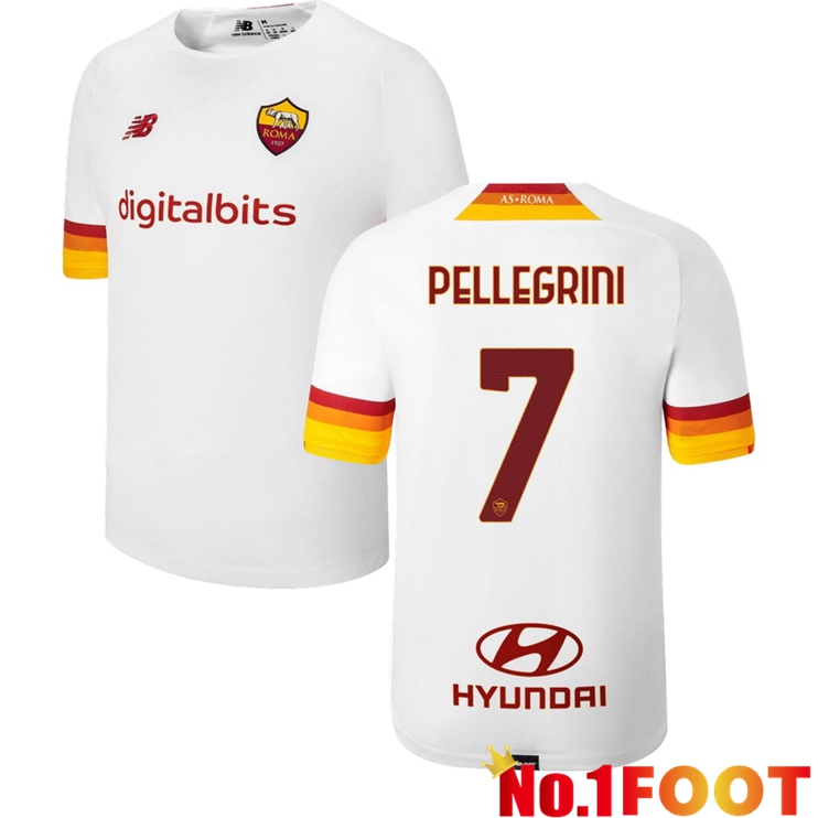 AS Roma（PELLEGRINI 7）Away Jersey White 2021/2022