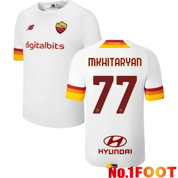 AS Roma（MKHITARYAN 77）Away Jersey White 2021/2022