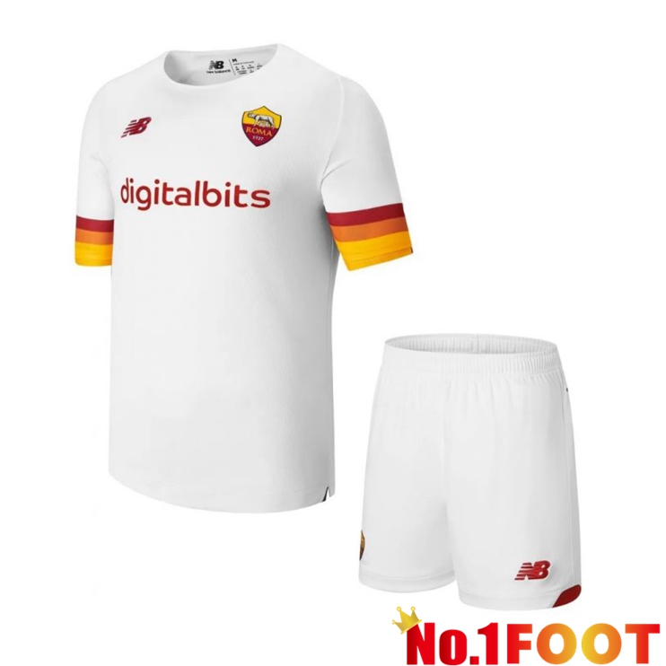 AS Roma Kids Away Jersey White 2021/2022